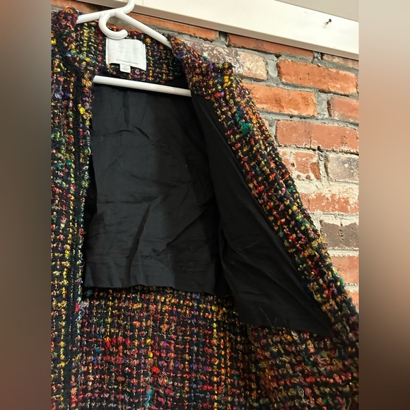 Anthropologie Ett Twa Multicolor Tweed Women's Coat Size XS - Picture 11 of 16